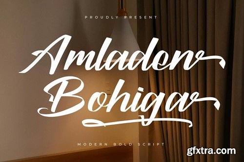 Amladen Bohiga Modern Bold Script 87YNQ6T