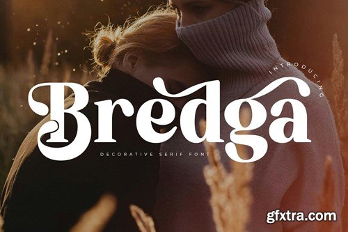 Bredga Decorative Serif Font BRV5WRB