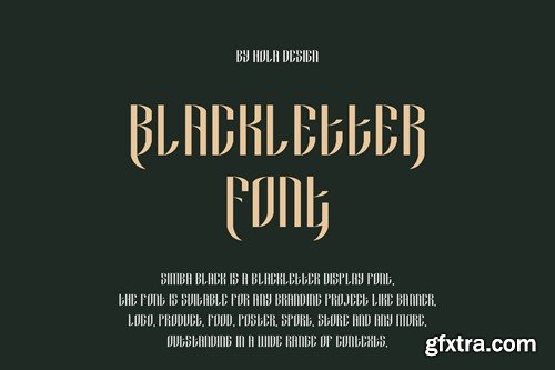 Simba Black - Serif & Medeval Font PF2X5QN