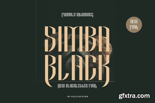 Simba Black - Serif & Medeval Font PF2X5QN