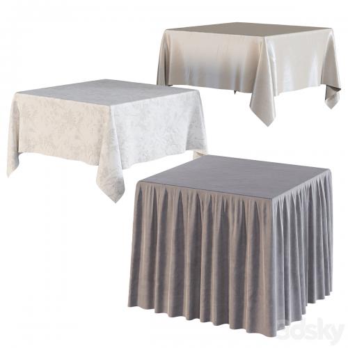 Tablecloth on a square table