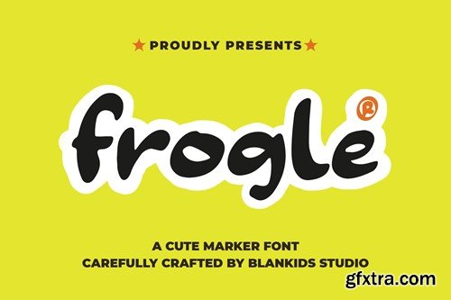 Frogle a Cute Marker Font GHYCSGV