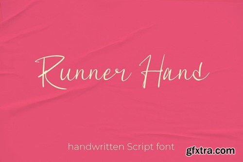 Runner Hand - Handwritten Script Font 8VGB2SN