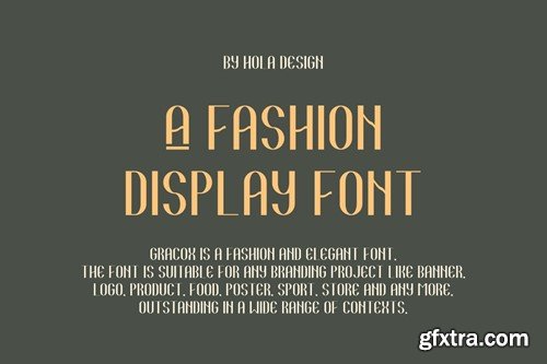 Gracox - Sans Serif & Luxury Font Y5TR47P