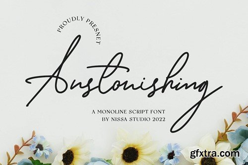 Anstonishing - Monoline Font RJL376K