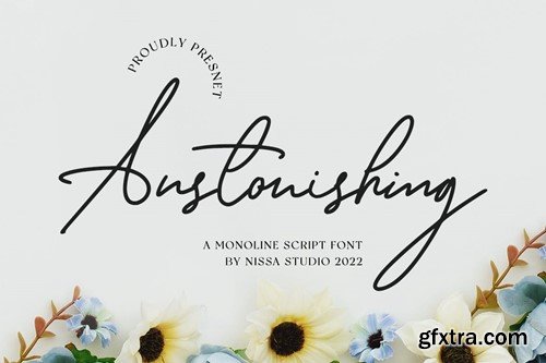 Anstonishing - Monoline Font RJL376K