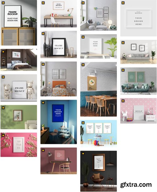 Wall Frames Mockups Collections