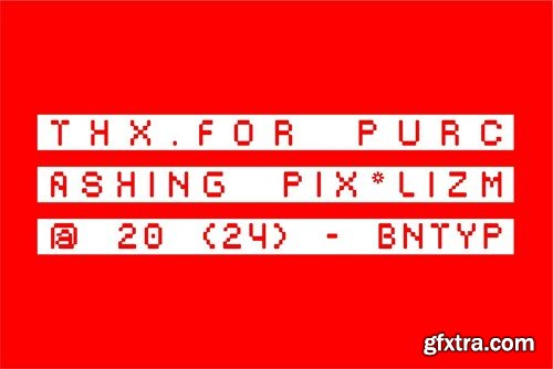 Pixolism - Tech Font Display JYUMG4W