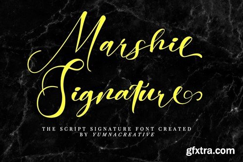 Marshie - Script Signature Font D55U5NV