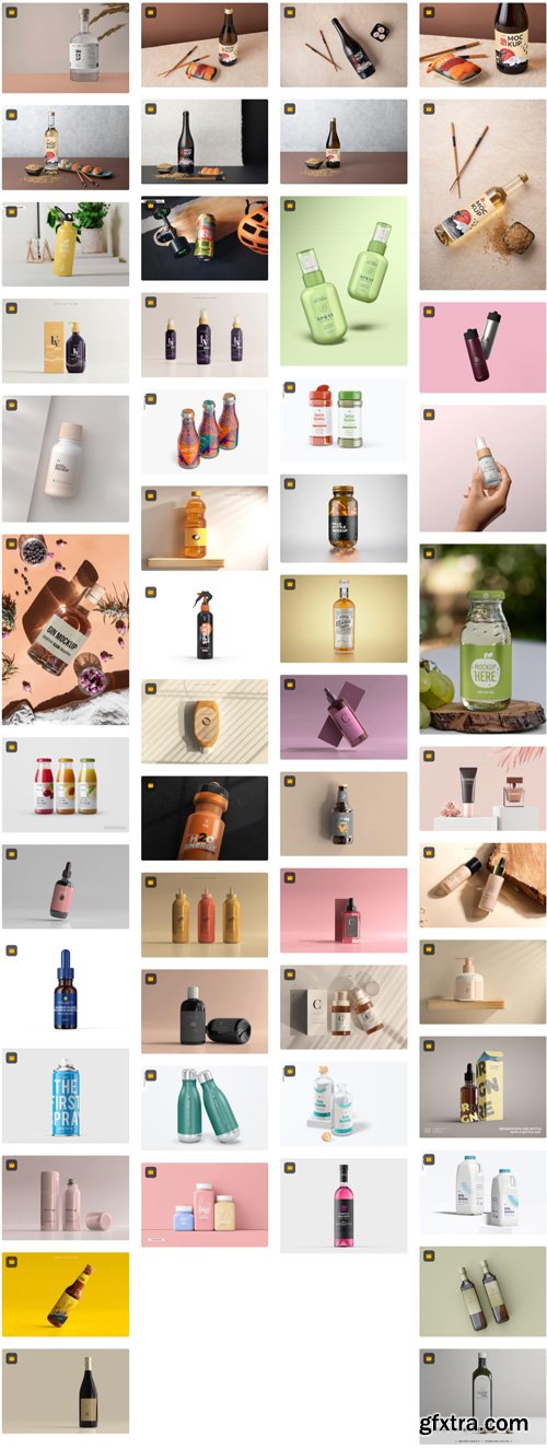 Bottle Mockups Collections