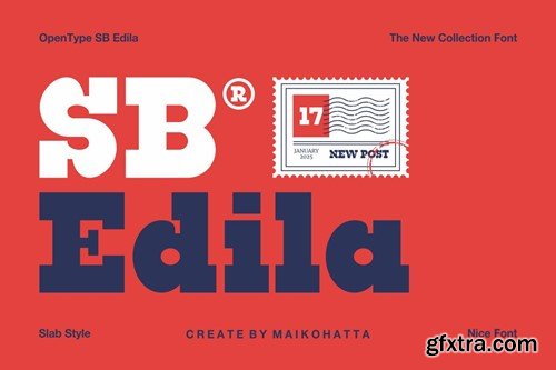 SB Edila - Modern Slab Serif Font CUX5V6B