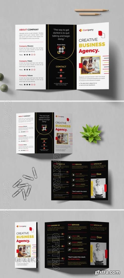 Business Trifold Brochure Layout 714967594