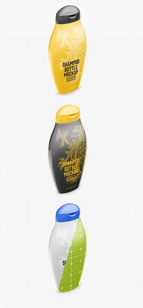 Plastic Shampoo Bottle Mockup