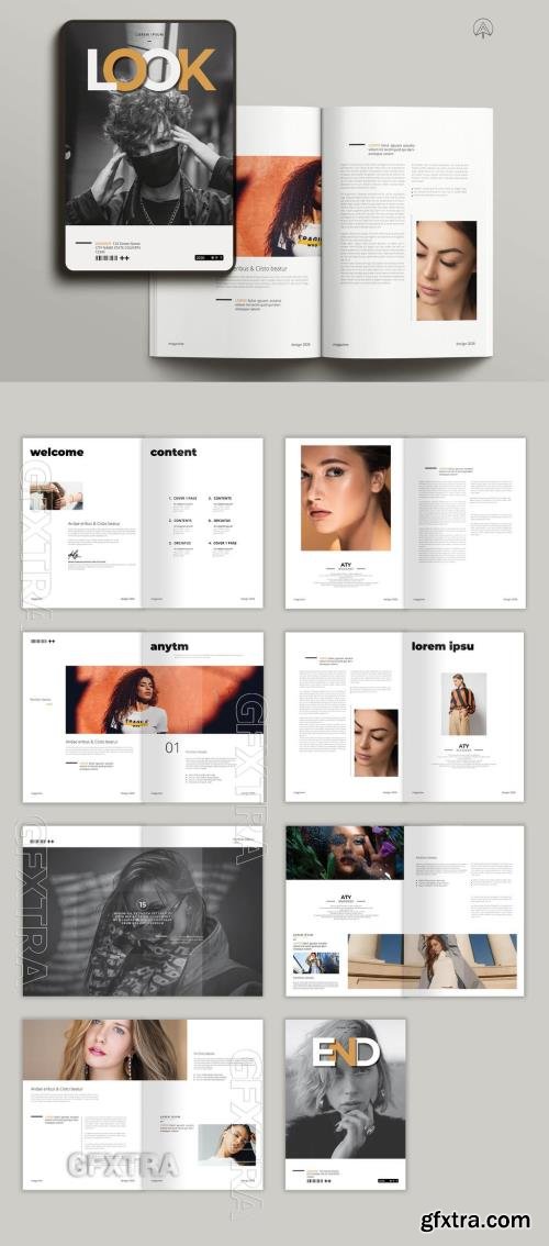 Look Magazine Template 714766472