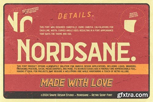 Nordsane - Retro Serif Font DPAPAFP