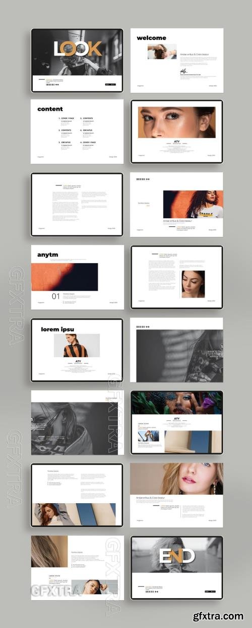 Look Magazine Template Landcape 714766360