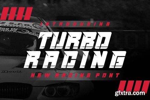 TurboRacing - Modern Font VSHP4L4