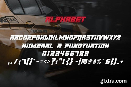 TurboRacing - Modern Font VSHP4L4