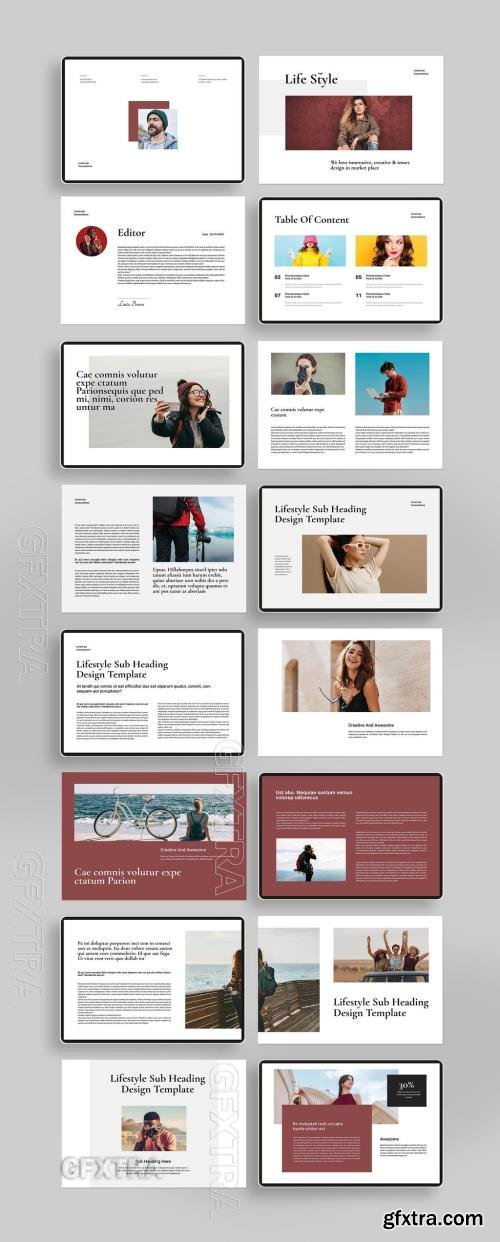 Lifestyle Magazine Landscape Template 714765306