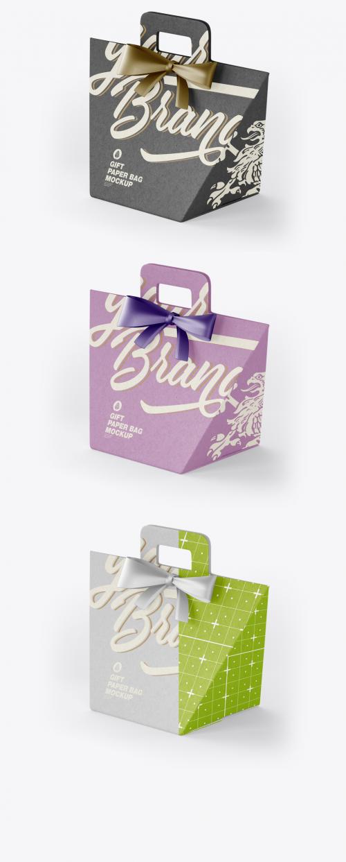 Paper Gift Bag Mocklup