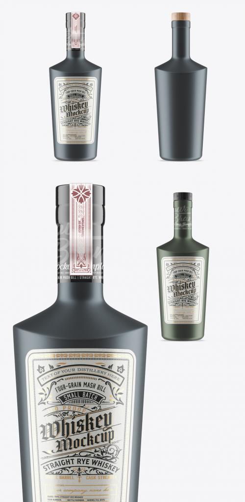 Ceramic Liquor Bottle Packaging Mockup