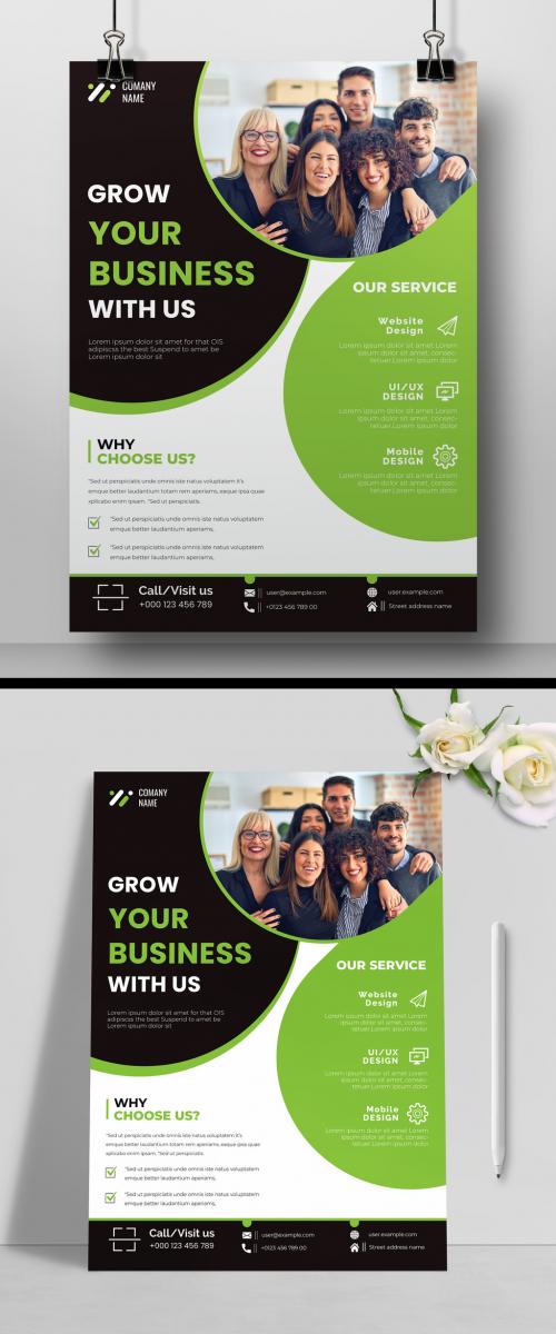 Green Corporate Flyer Layout