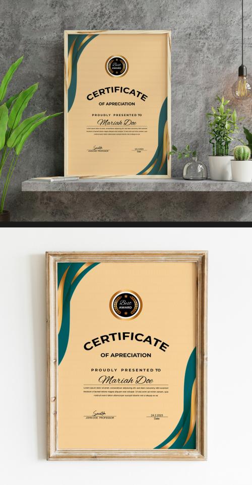 Certificate of Appreciation Design Layout