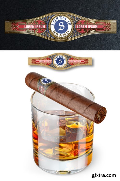 Vintage Cigar Label Layout