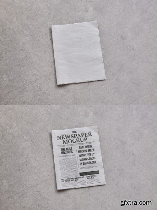 Mockup of customizable newspaper