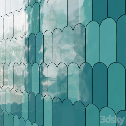 Parry Fishscale Glossy Ceramic Wall Tile Mosaic