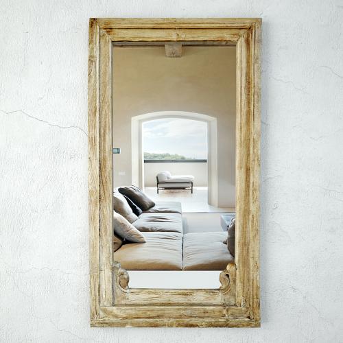 Antique Raja Window Mirror