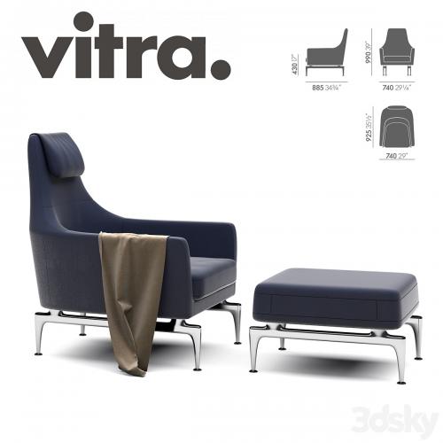 Vitra Suita Fauteuil & Ottoman