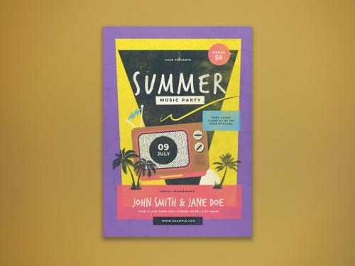 Summer Music Party Flyer