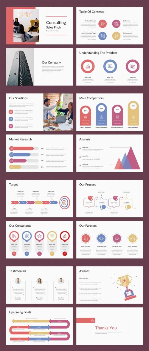 Consulting Sales Pitch Presentation Layout