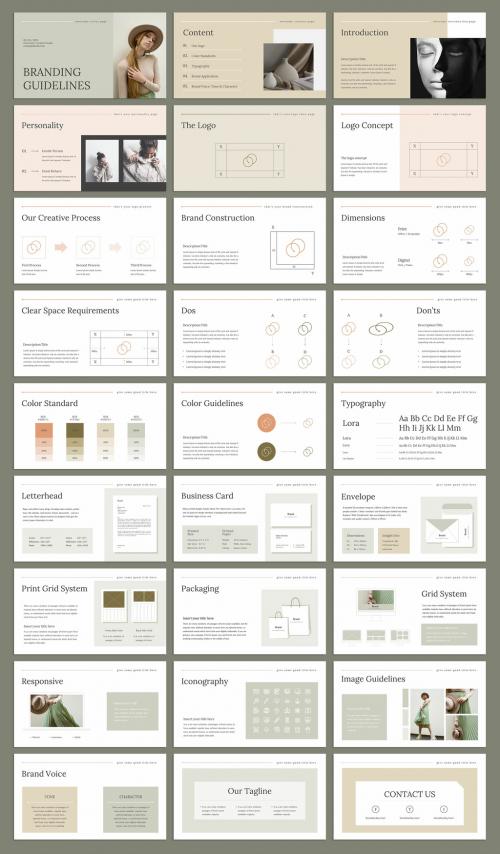 Branding Guidelines Presentation Layout