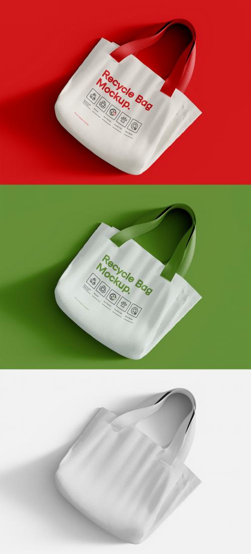 Top View Shopper Eco Bag Mockup