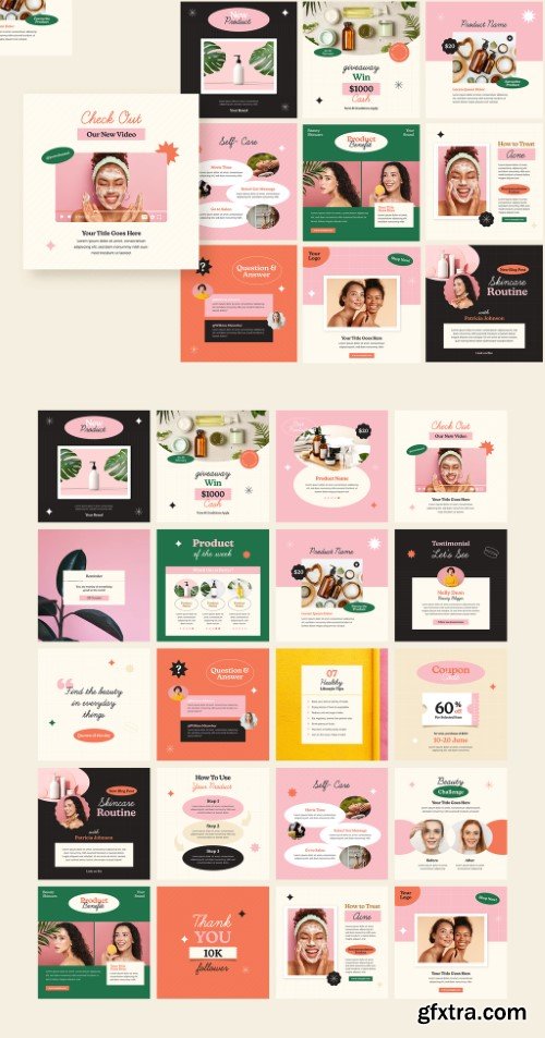 Beauty Social Media Layouts