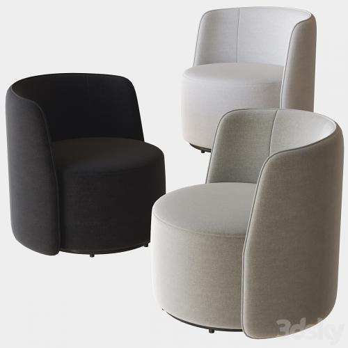 chloe swivel armchair ditre italia