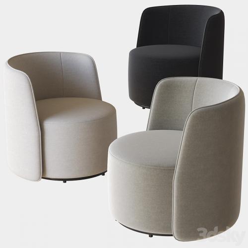 chloe swivel armchair ditre italia