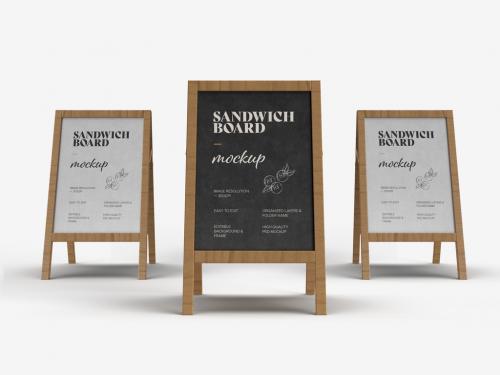 Sandwich Board Mockup Design