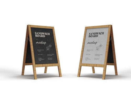 Sandwich Board Mockup Design