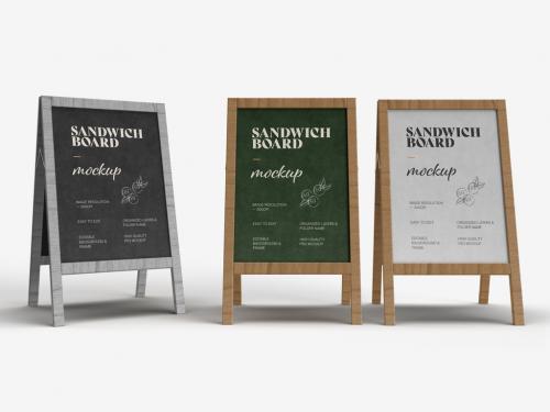 Sandwich Board Mockup Design