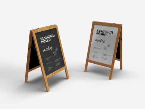 Sandwich Board Mockup Design