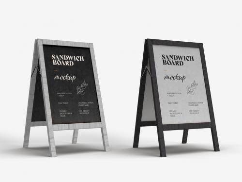 Sandwich Board Mockup Design