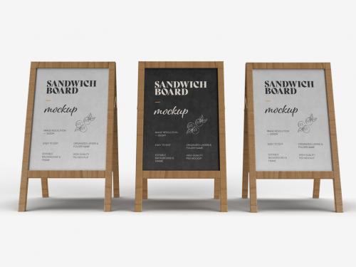 Sandwich Board Mockup Design