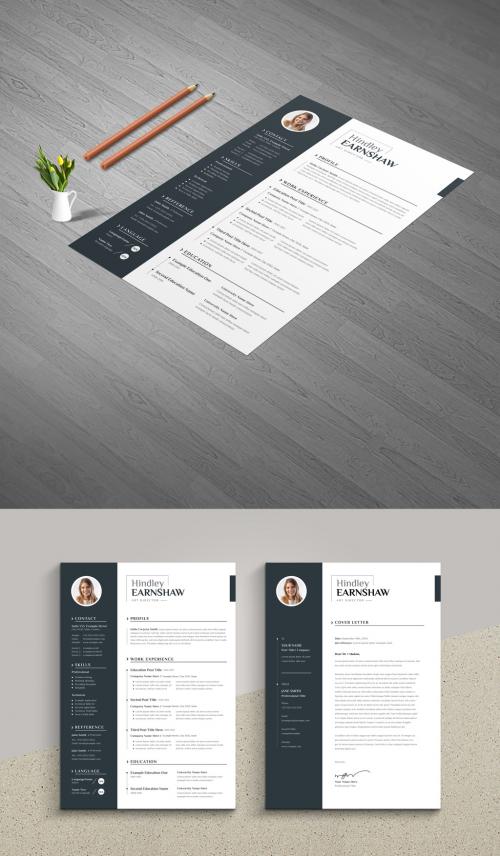 Sidebar Resume Layout with Dark Accent