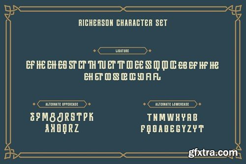 Richerson A Vintage Typeface D3GJWRK