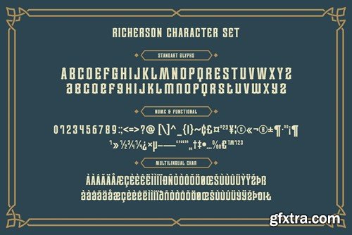 Richerson A Vintage Typeface D3GJWRK