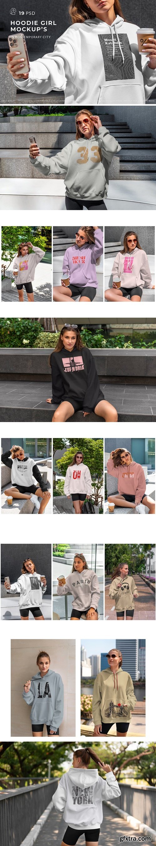 Hoodie Mockups Stylish Woman 57WS839