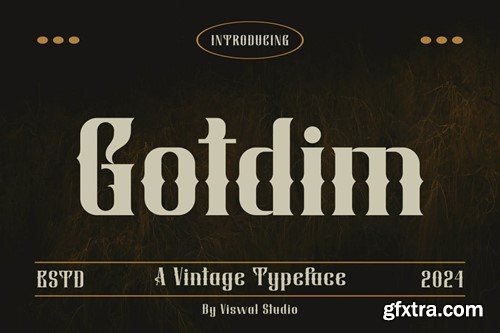 Gotdim - Vintage Font W4FC9ZT